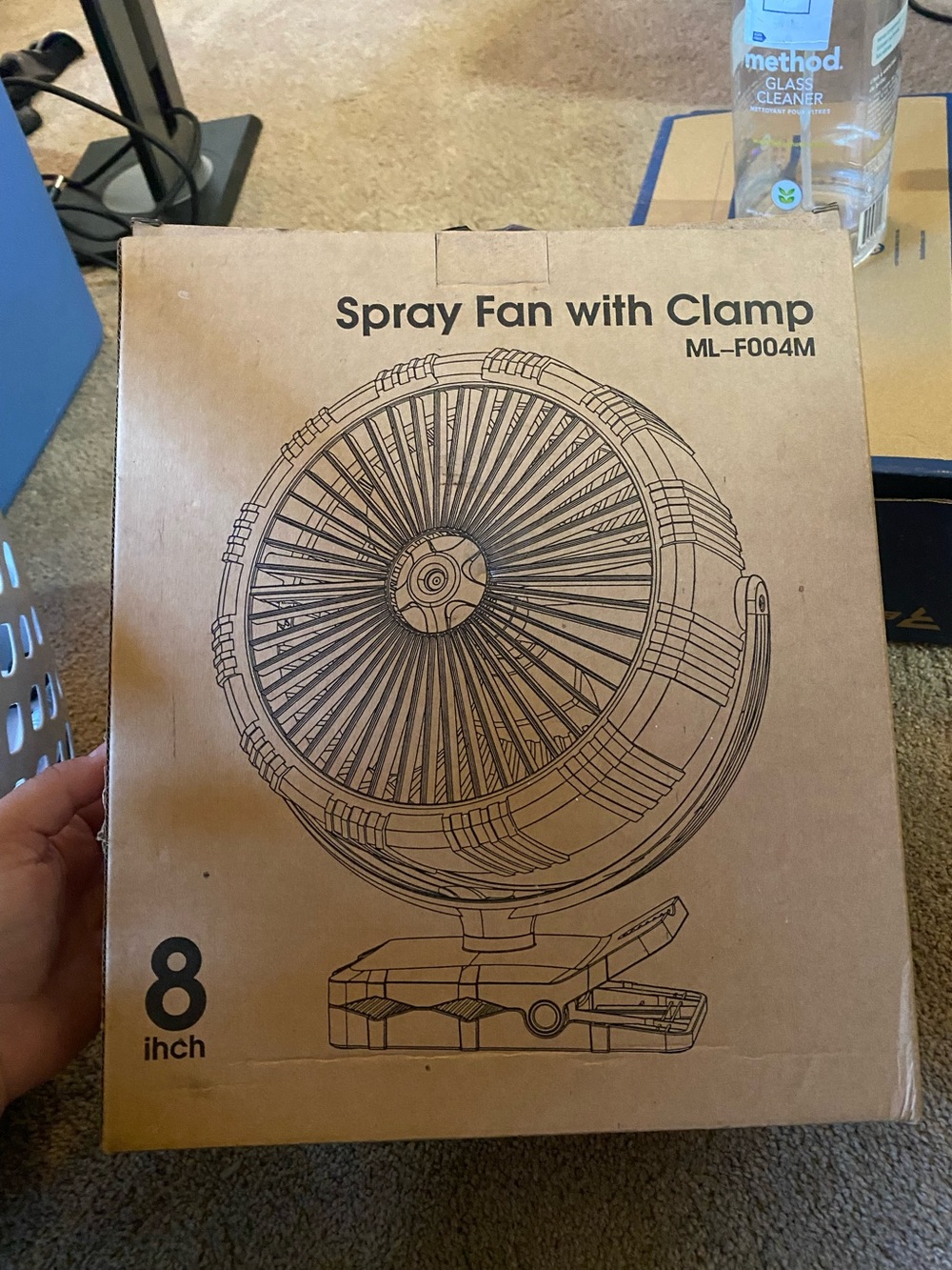 8-inch Spray Fan with Clamp